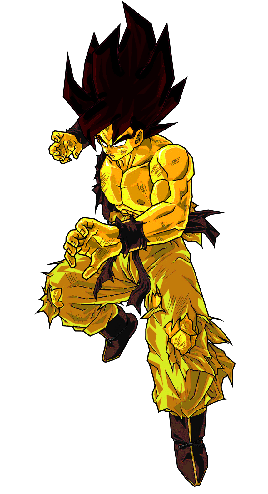 Giji Aka False Ssj Goku By Deadman2989 - Dragon Ball Z Goku (1200x1600), Png Download