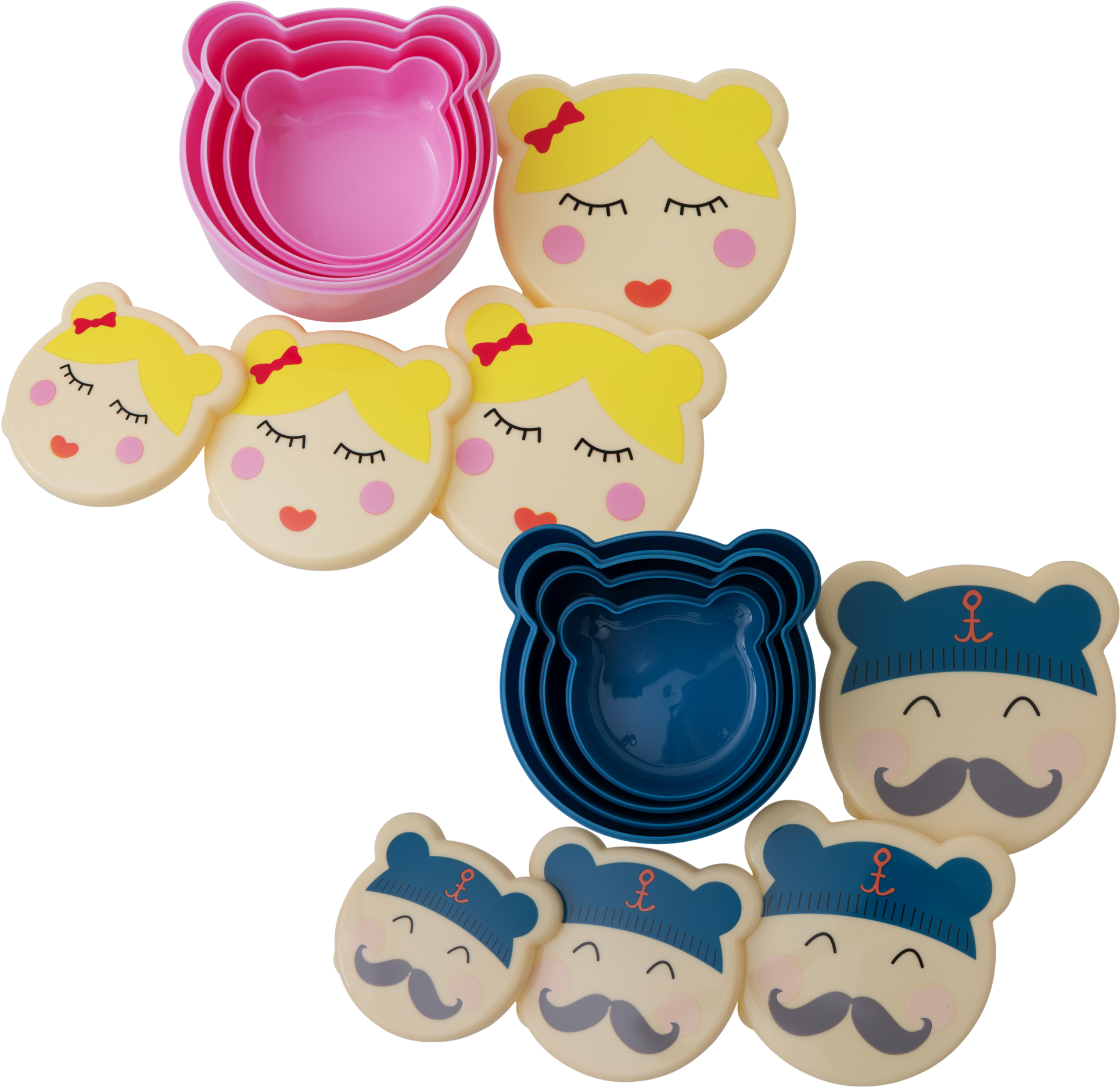 Plastic Lunchbox With 2 Assorted Prints - Lunchbox (2000x2000), Png Download