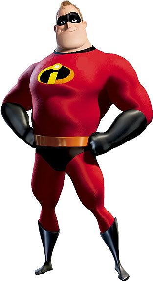Png Os Incríveis - Disney Mr Incredible (332x585), Png Download