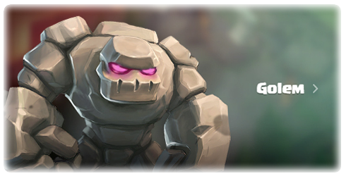 Visit - Golem Clash Royale (490x250), Png Download