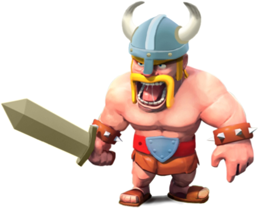 Clash Of Clans Witch Clash Of Clans Wizards Clash Of - Clash Of Clan Barbarian Level 7 (1000x1000), Png Download