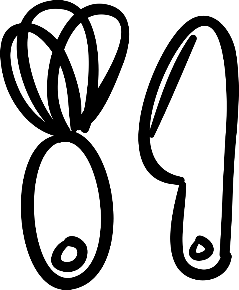 Kitchen Utensils Hand Drawn Toy Shapes Comments - Icon (810x980), Png Download