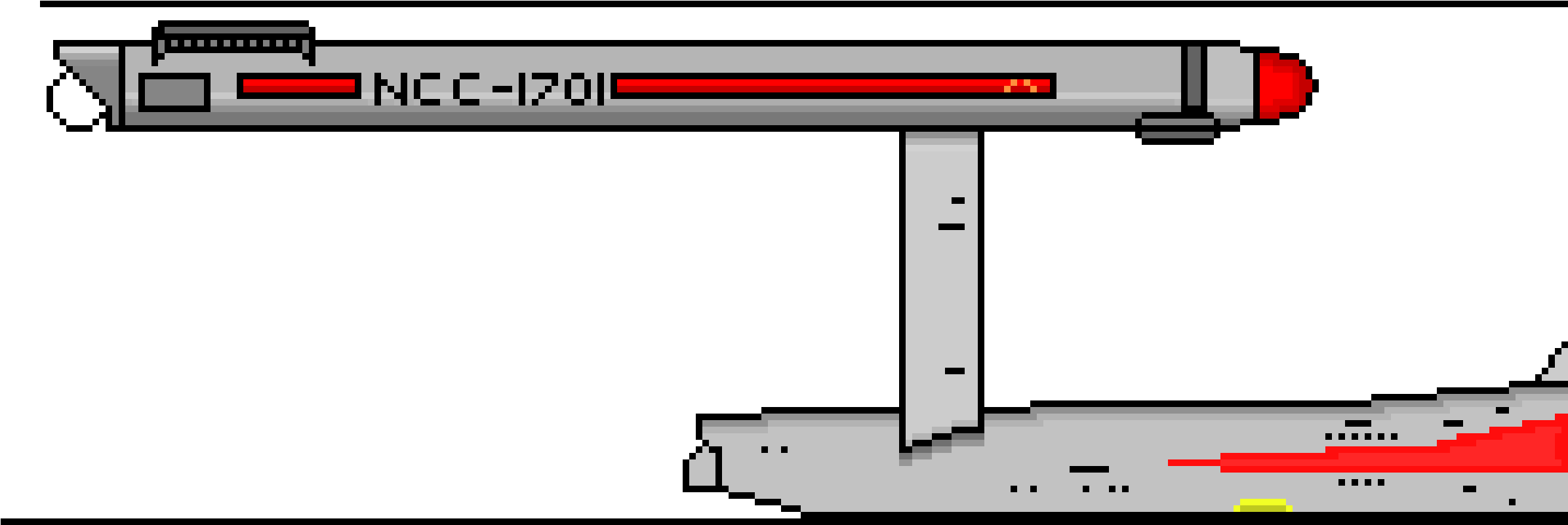 Uss Enterprise Back - Diagram (2390x820), Png Download