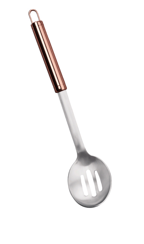 Copper Kitchen Utensils, Strainer Spoon - Ladle (500x500), Png Download