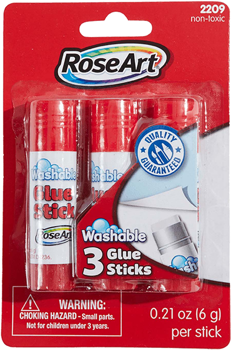 Washable Glue Sticks - Rose Art (800x800), Png Download
