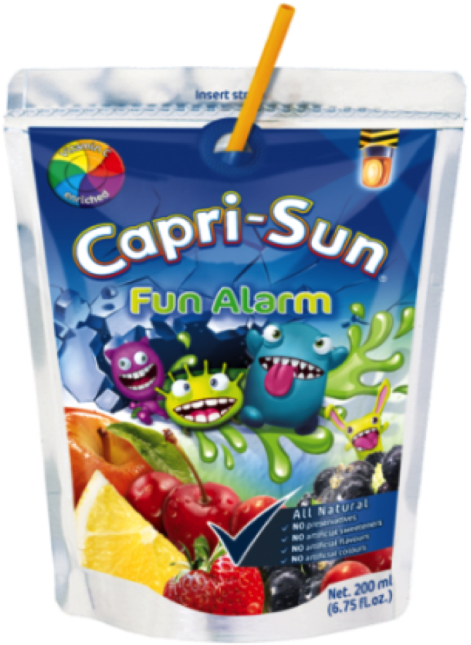 Promotions - Monster Alarm Capri Sonne (762x982), Png Download