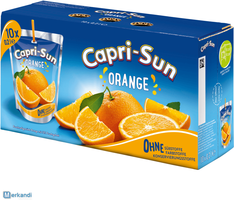 Capri Sun 10 Pieces Multipack - Capri Sun Juice Packs (800x800), Png Download