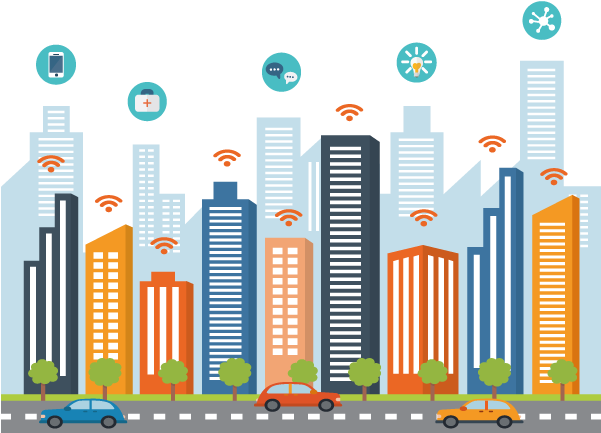 Vm9 Platform Is Ready To Deploy Advanced Projects In - Smart City Transparent (600x453), Png Download