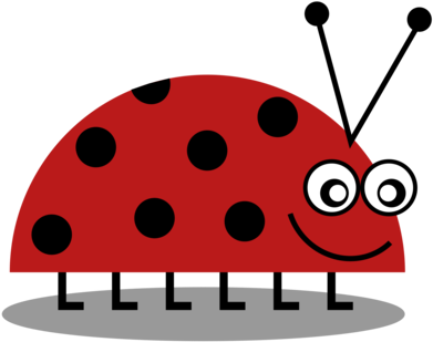 Ladybird Beetle Computer Icons Download - Yellow Ladybug Drawing (430x340), Png Download