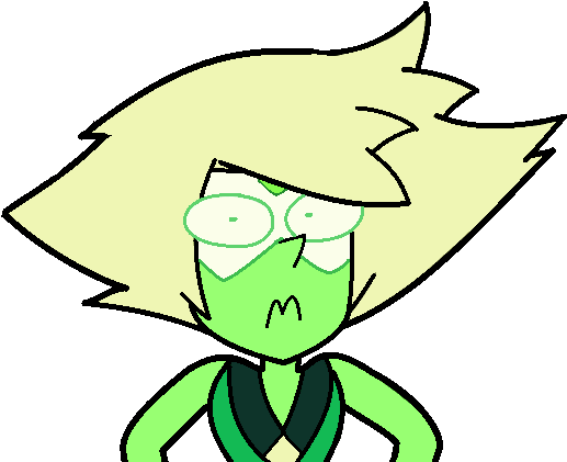 Messy Peri Hair - Cartoon (543x457), Png Download