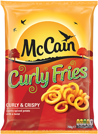 Mccains Crinkle Cut Chips (437x500), Png Download