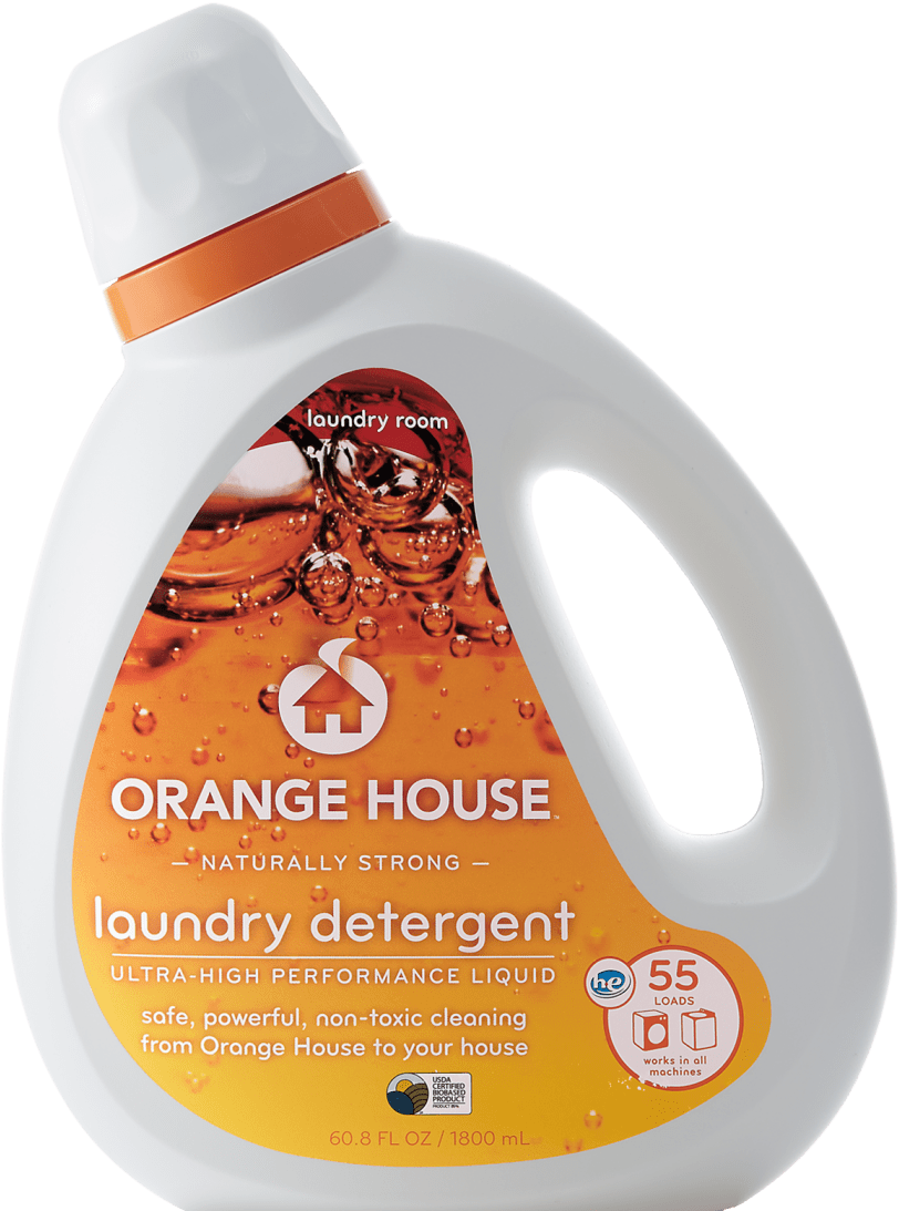 Orange House Liqu - Orange House Liquid Laundry Detergent, 60.8 Fl. Oz. (1046x1200), Png Download