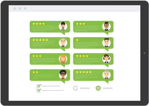 Img Getting Customer Reviews - Illustration (515x390), Png Download