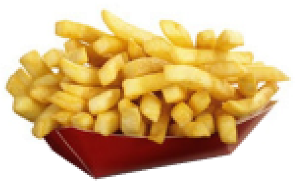 Fries Tumblr Transparent Download - French Fries Vs Normal Fries (600x600), Png Download