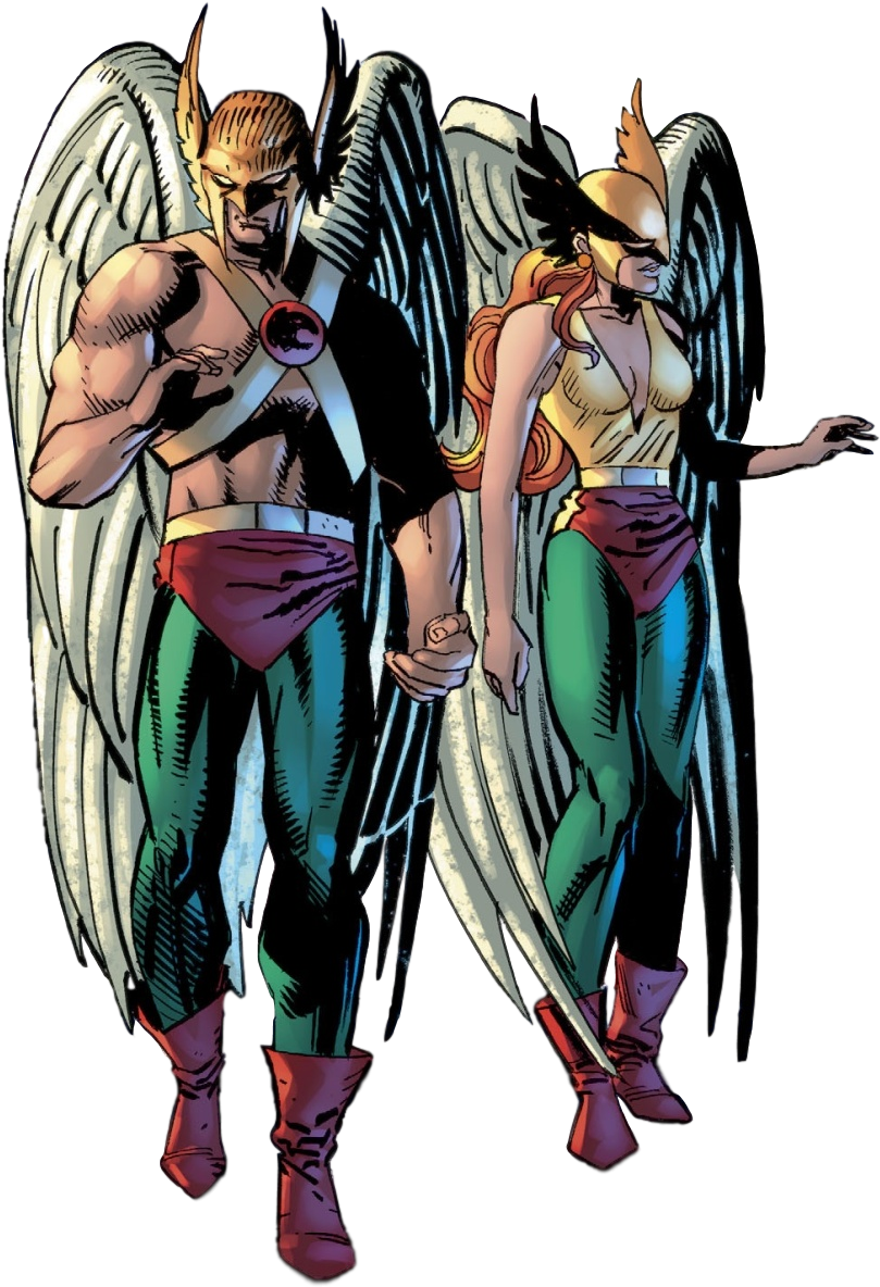Andy Kubert Drew An Amazing Hawkman And Hawkgirl In (844x1242), Png Download