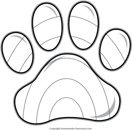 Elemental Clipart Paw Print - Printing (472x459), Png Download