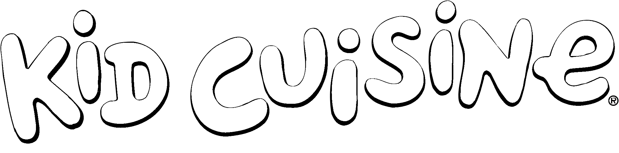 Kid Cuisine Logo Black And White - Calligraphy (2400x2400), Png Download