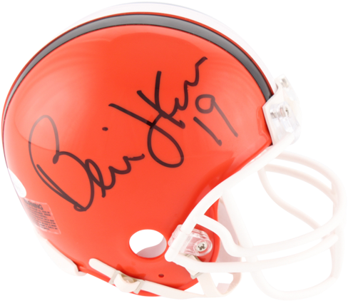 Bernie Kosar Autographed Cleveland Browns Mini Helmet - Michigan (500x500), Png Download