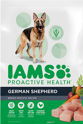 Proactive Health™adult German Shepherd Dry Dog Food - Iams Dog Food German Shepherd (370x528), Png Download