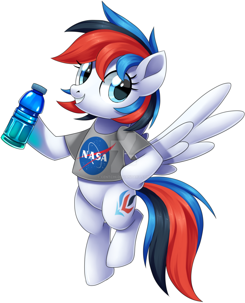 Centchi, Bottle, Clothes, Female, Mare, Nasa, Oc, Oc - Nasa (838x1024), Png Download