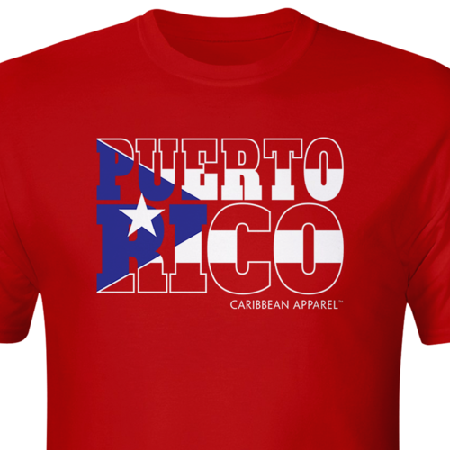 Puerto Rico Graphic Flag Tshirt - Puerto Rico (500x500), Png Download