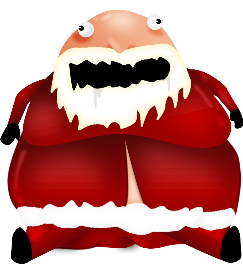 Santa Big V=1384457652 - Humour (983x975), Png Download