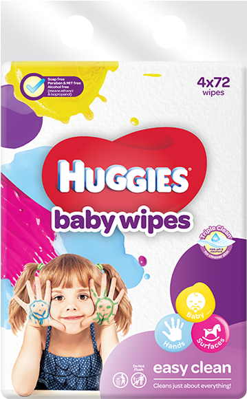 Huggies Easy Clean Baby Wipes (600x600), Png Download