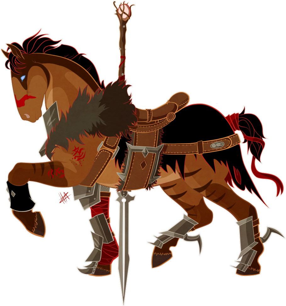 Carousel Horse Mage Hawke I Really Couldn't Resist - Illustration (1280x1001), Png Download