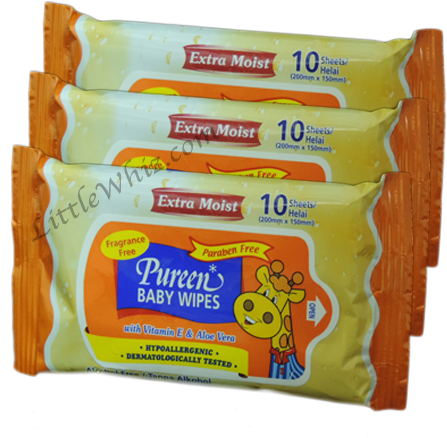 Pureen Baby Wipes 10 (500x500), Png Download