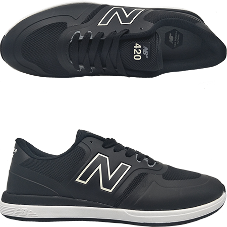 The New Balance Numeric 420 Black White Skate Shoes - New Balance Numeric 420 Men's Shoe (450x450), Png Download