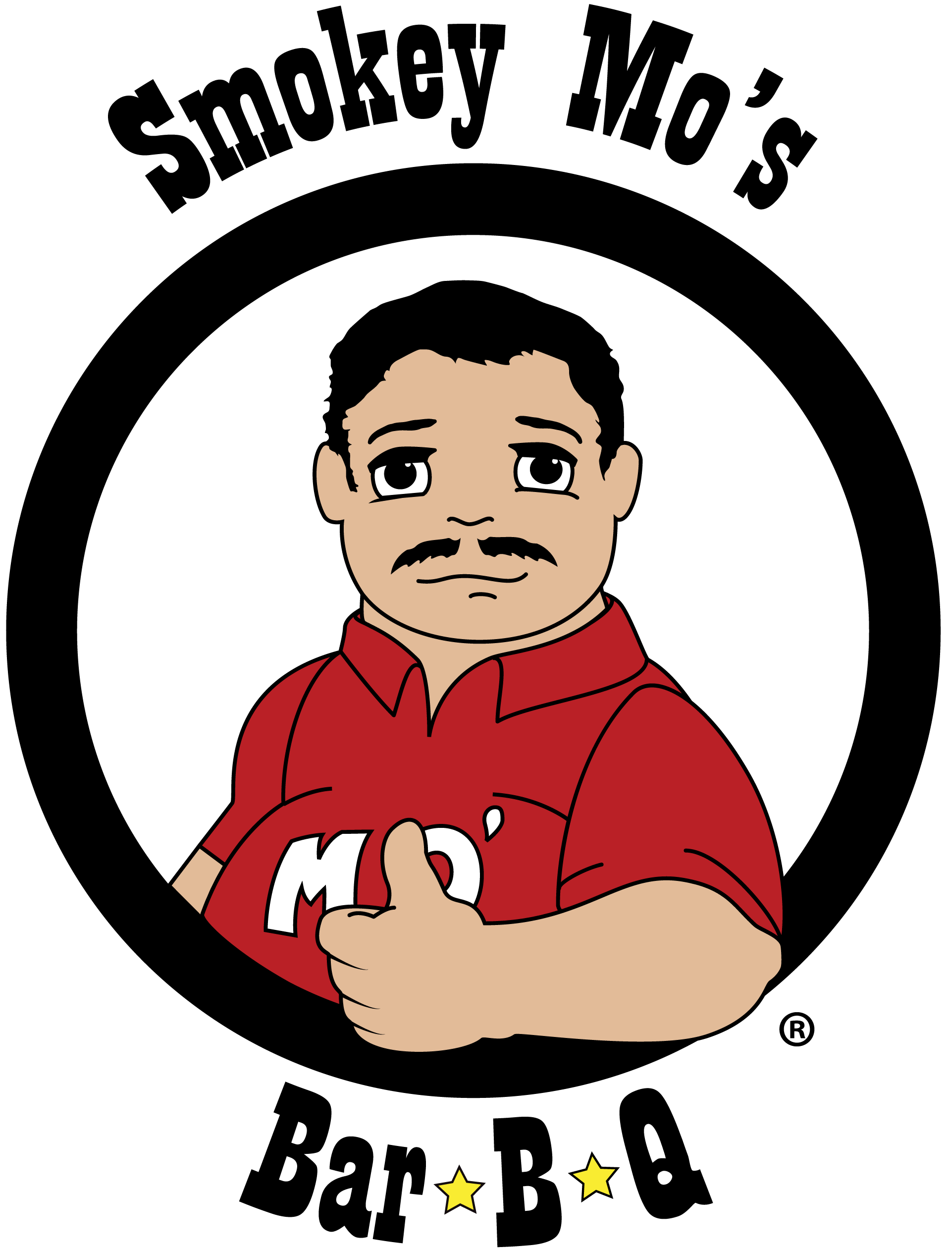 The Smokey Mo - Smokey Mo's Bbq Logo (1912x2525), Png Download