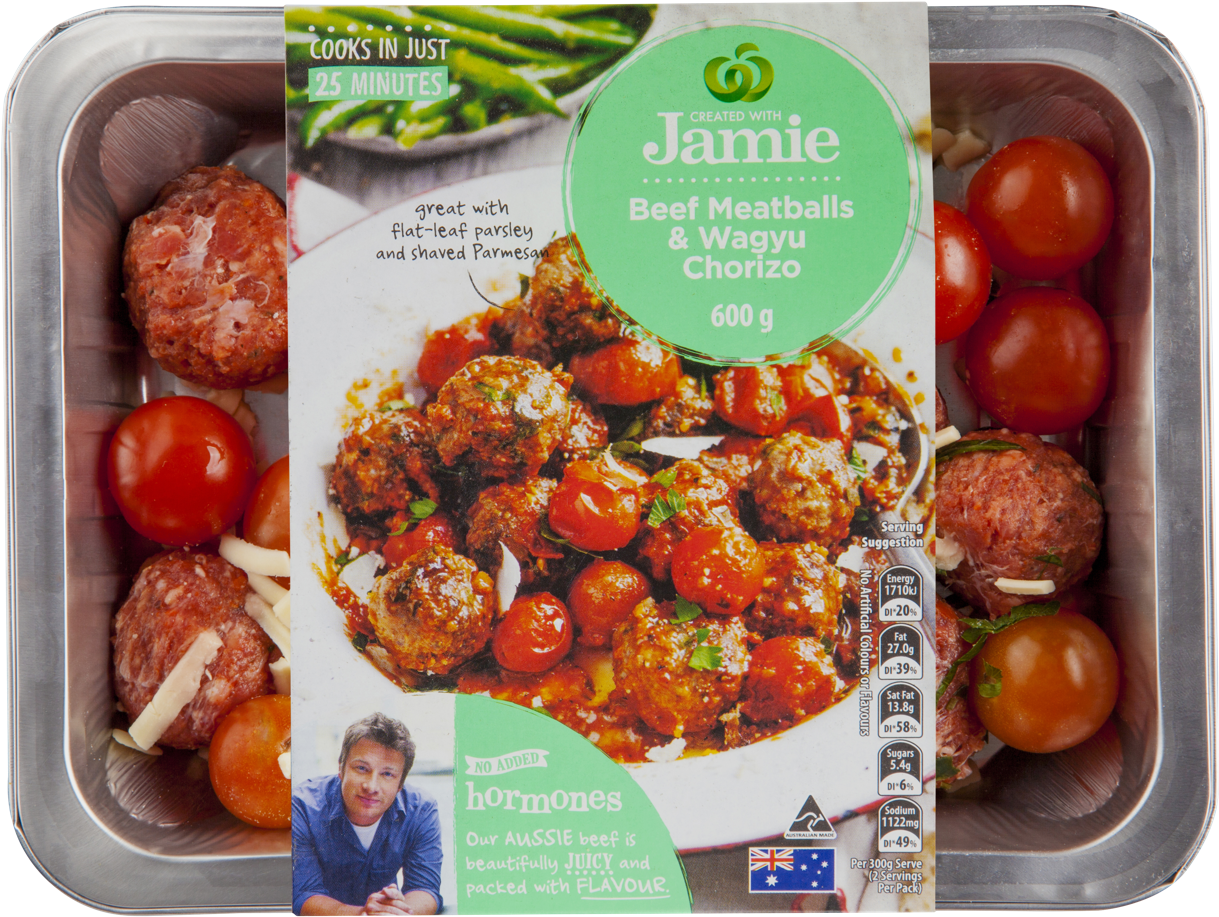 "created With Jamie Beef And Wagyu Chorizo Meatballs - Jamie Oliver Meat Balls (1280x1280), Png Download