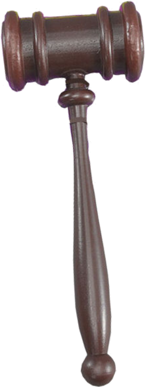 Judge's Gavel Hammer - Brown Judges Hammer Gavel Court Room 'order' Fancy (500x793), Png Download