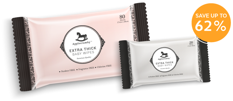 Extra Thick Baby Wipes (782x361), Png Download