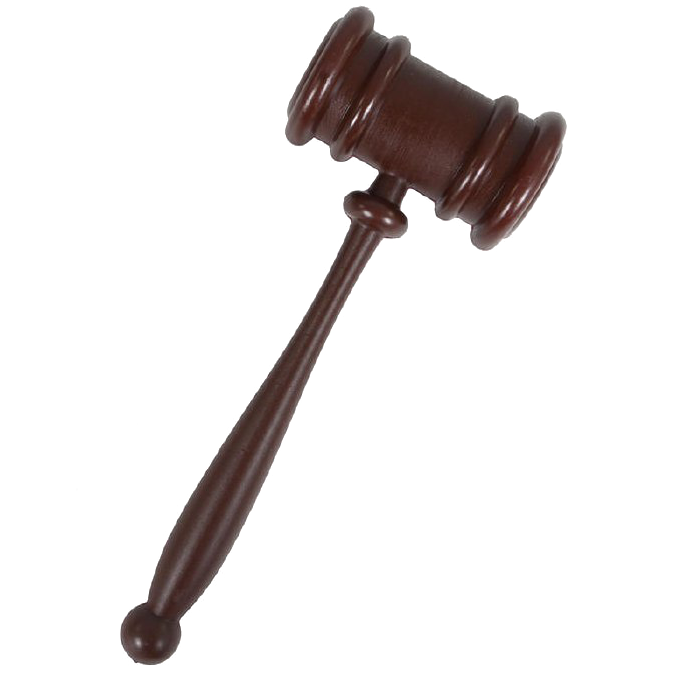 Gavel Download Transparent Png Image - Martelletto Giudice Amazon (700x700), Png Download