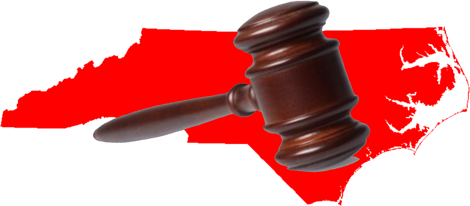 Galloping Gavel - North Carolina Vector (2100x900), Png Download