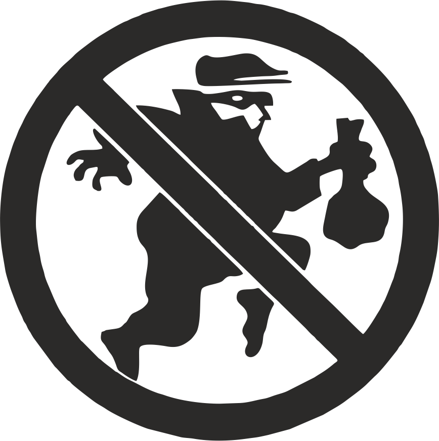 Anti Theft - Dont Steal (868x872), Png Download