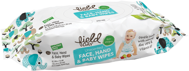 Field Day Face, Hand, & Baby Wipes - Canada Dry (650x650), Png Download
