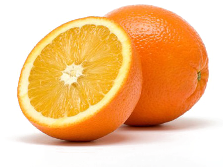 Half Orange Png Photos - Objects With Color Orange (450x364), Png Download