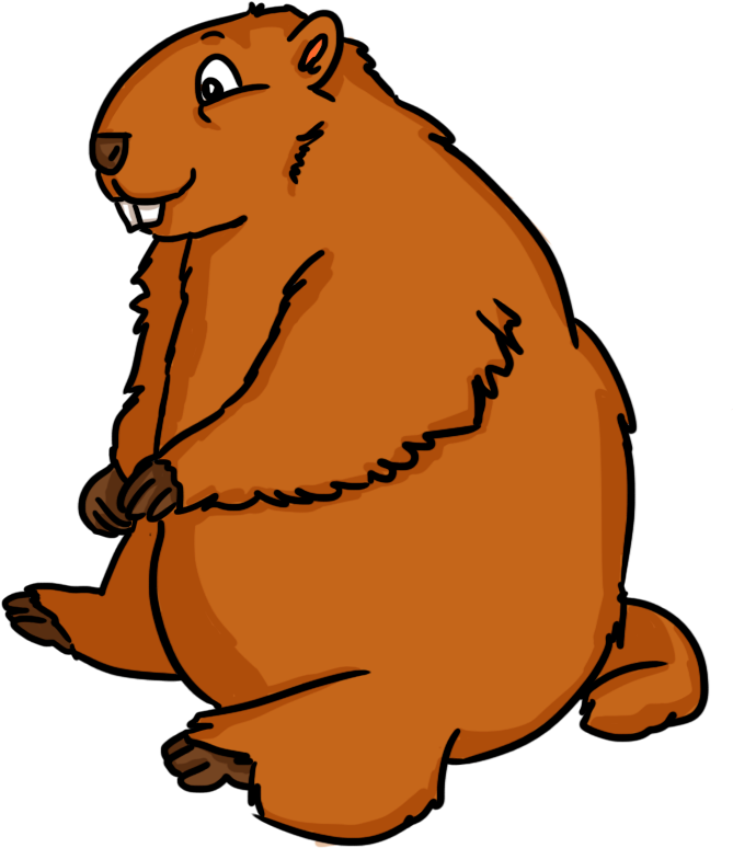 Free Groundhog Day Cliparts - Groundhog Clipart Png (706x815), Png Download