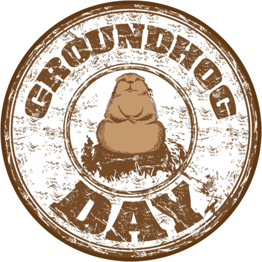 "groundhog Day Explained" - Happy Groundhog Day Clipart (523x523), Png Download