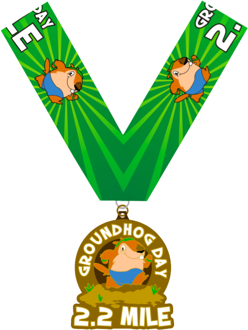 Groundhog Medal - Groundhog Day (580x708), Png Download