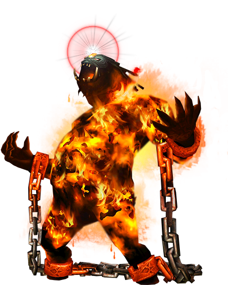 Fyrus Large - Zelda Wind Waker Mini Bosses (488x600), Png Download