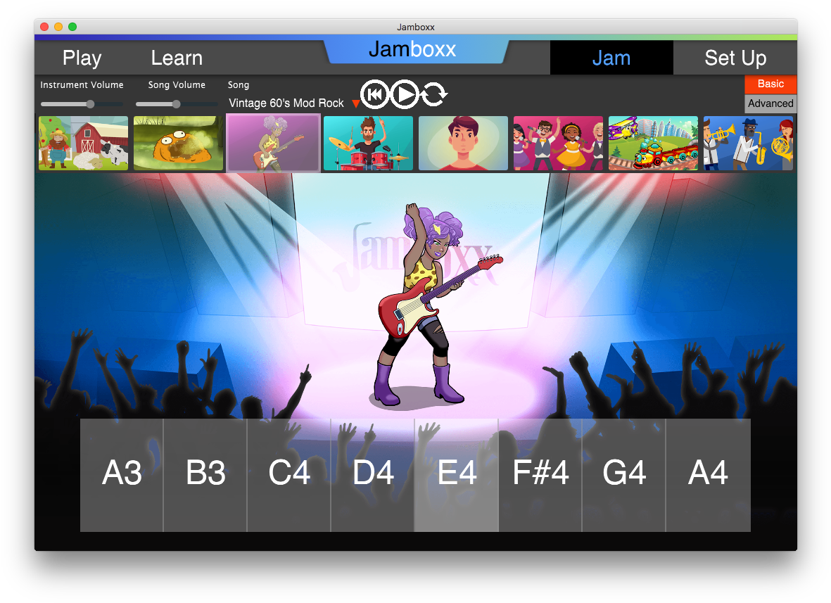 The Guitar Player In The Jamboxx Jam Mode - Drums (1196x868), Png Download