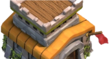 Coc Town Hall 8 Png (520x245), Png Download