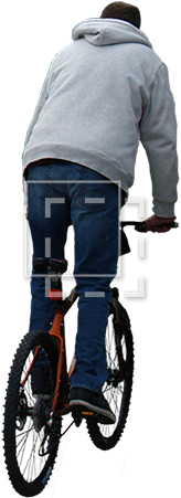 Bike Riding Away - Lucidbrake Bicycle Brake Light (450x450), Png Download