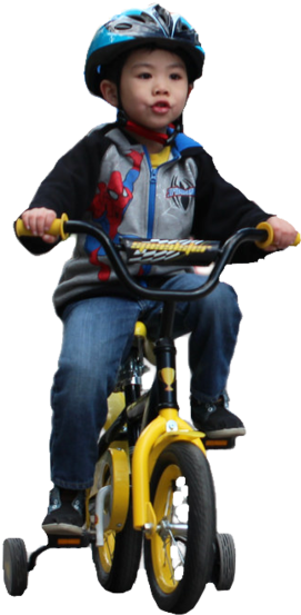People Cutout, Cut Out People, Person Png, People Png, - Kid Riding Bike Png (300x597), Png Download