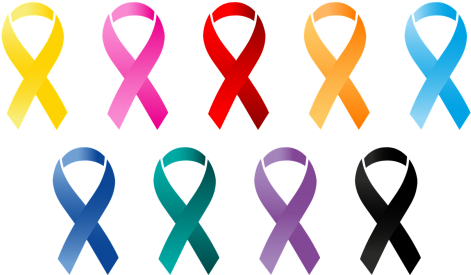 Treatment,cancer Ribbon,cancer,medicine, - Cancer Awareness Ribbons Png (500x297), Png Download