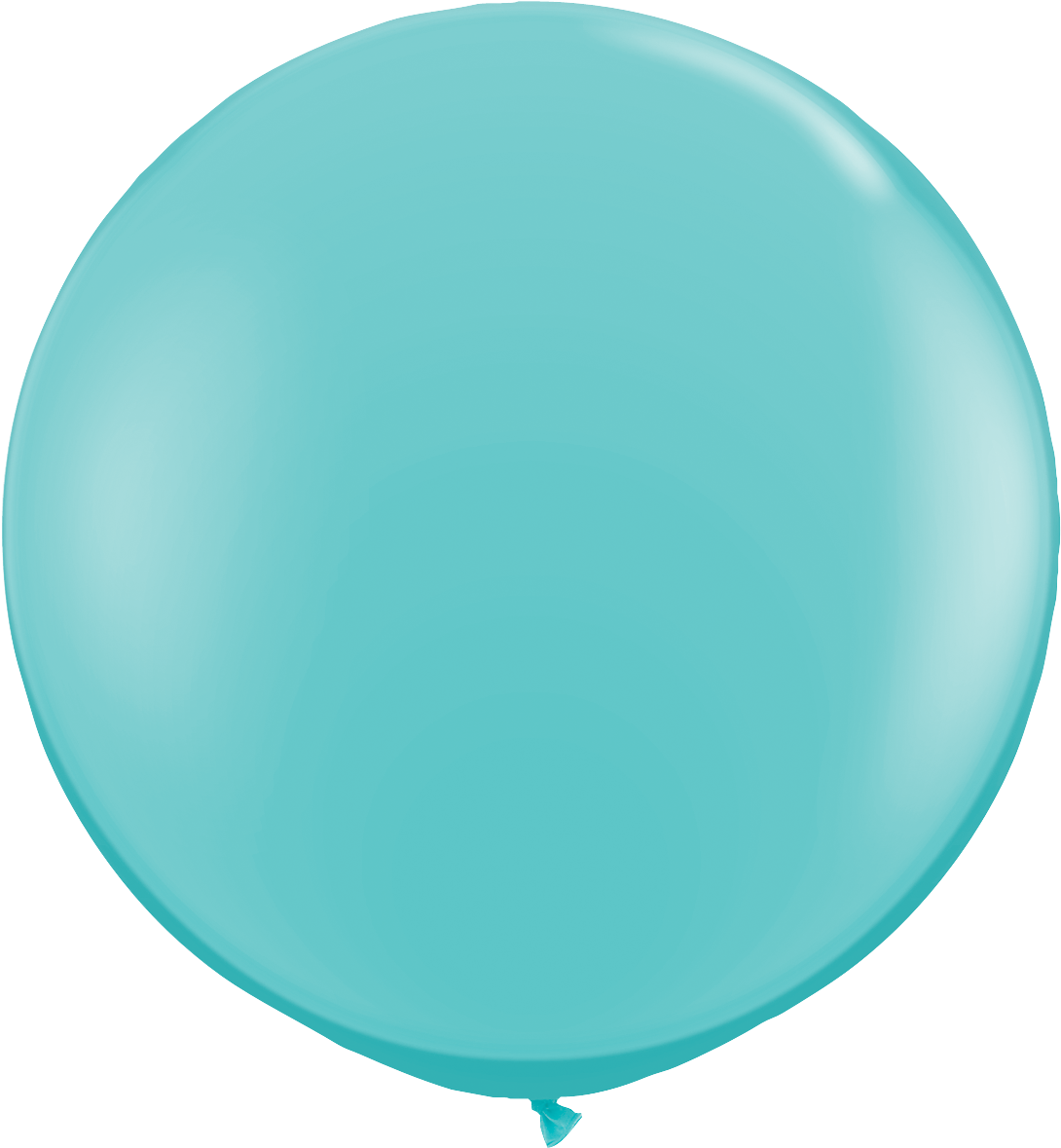Caribbean Blue - Blue Round Balloon Png (1125x1256), Png Download