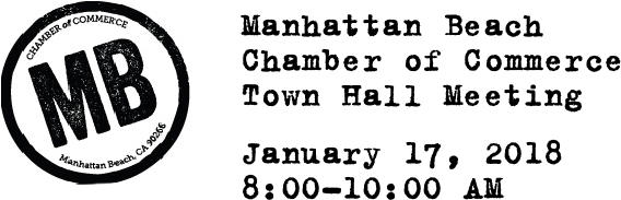 2018 Chamber Town Hall - Manhattan Beach Chamber Of Commerce (630x200), Png Download